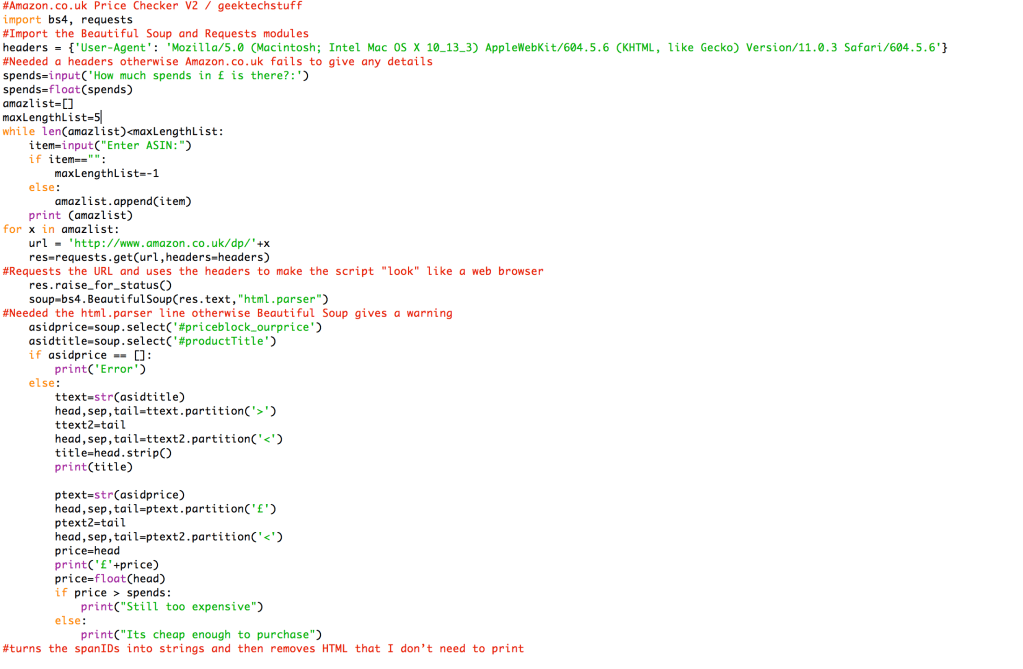 Amazon.co.uk Price Checker (Part&nbsp;2)