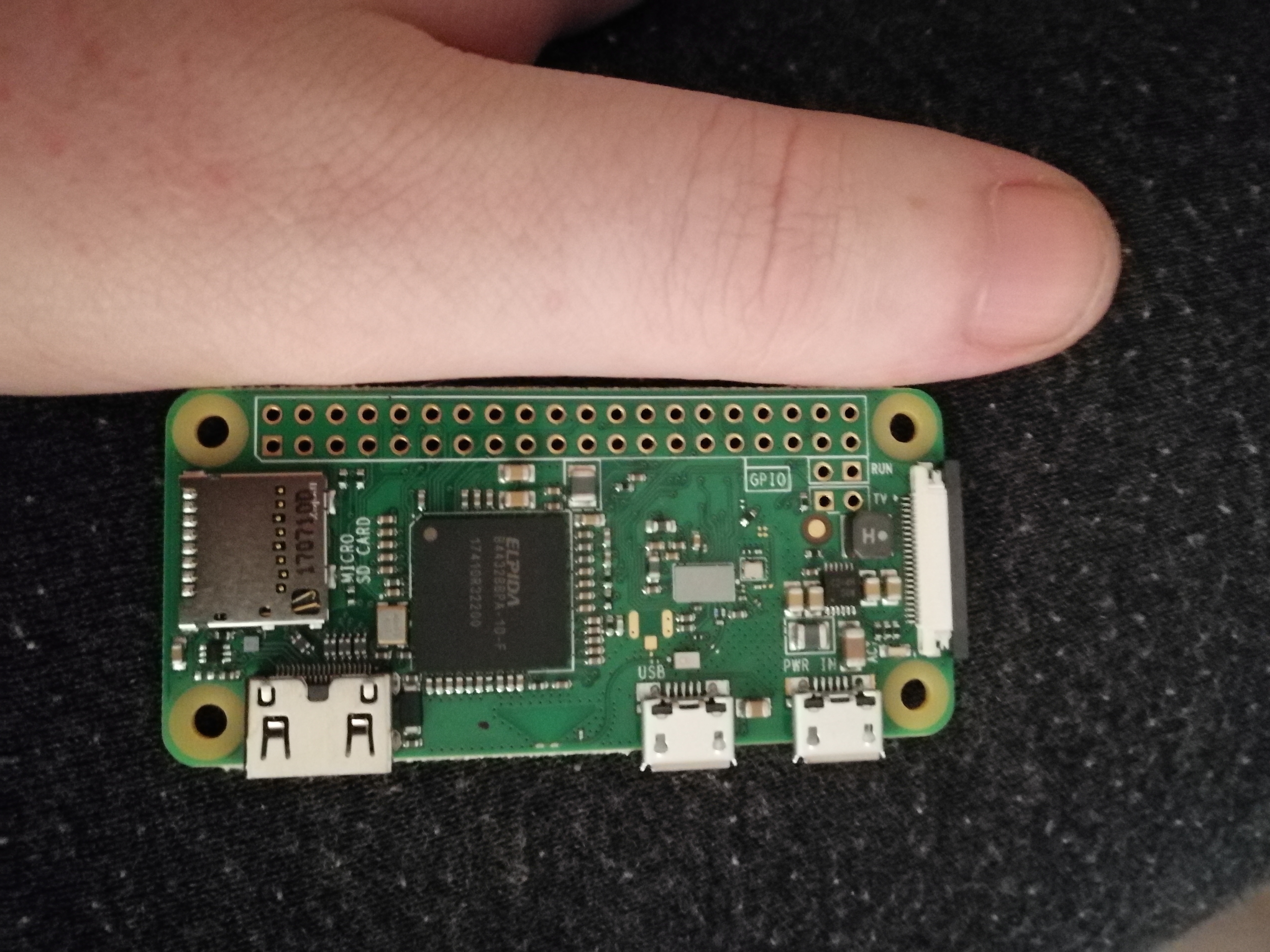 Look how small the Pi Zero W is!