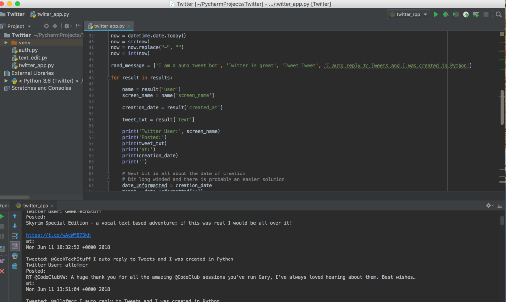 Twitter Auto Reply To Tweets V2&nbsp;(Python)