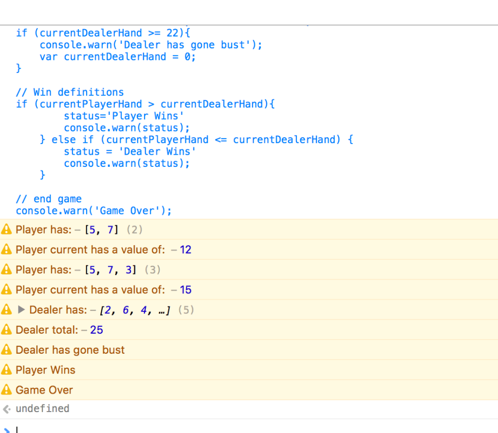 BlackJack Part 2&nbsp;(JavaScript)
