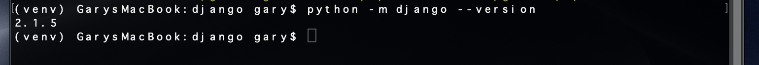 Django version check