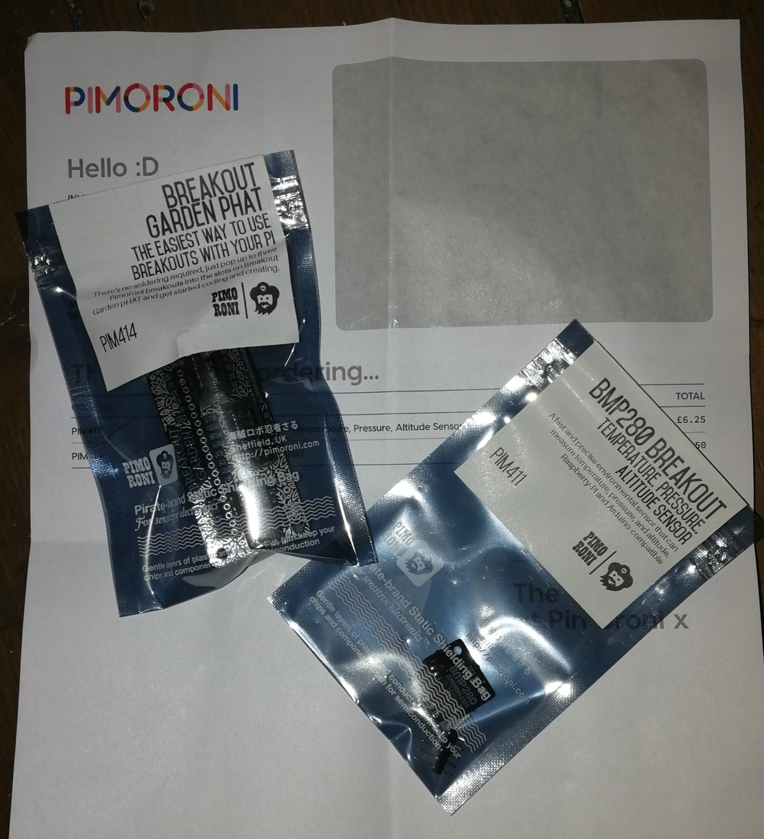 Pimoroni delivered the goods really quick