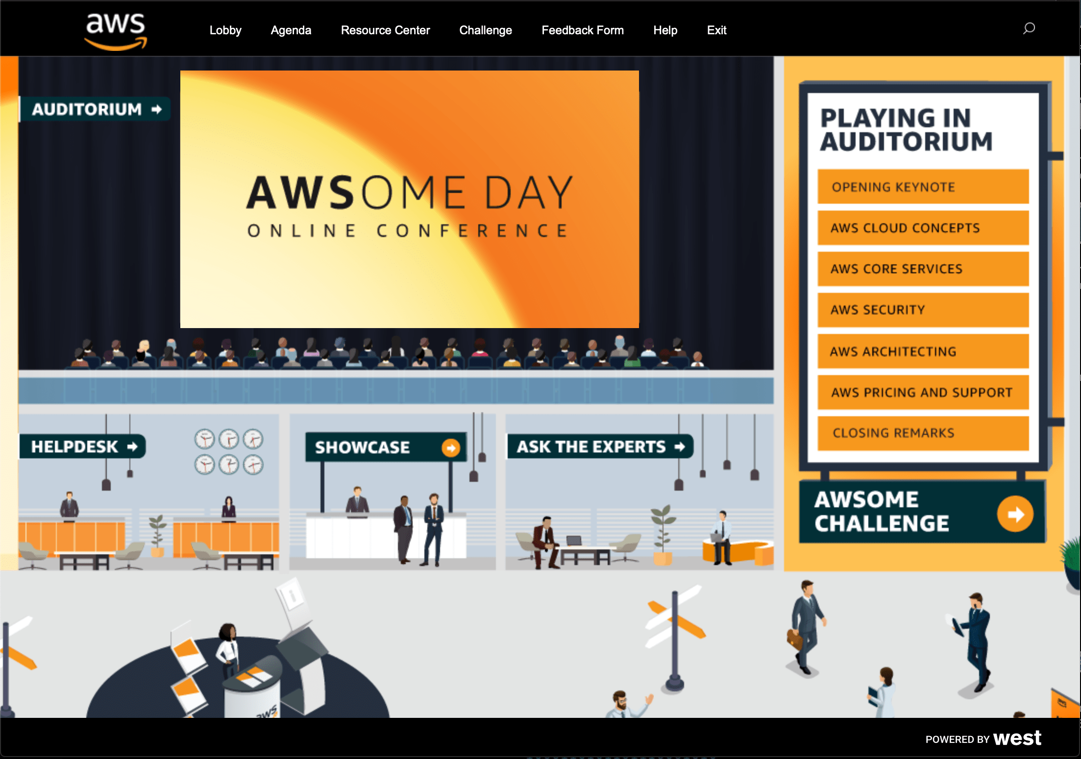 AWS' AWSOME DAY landing page