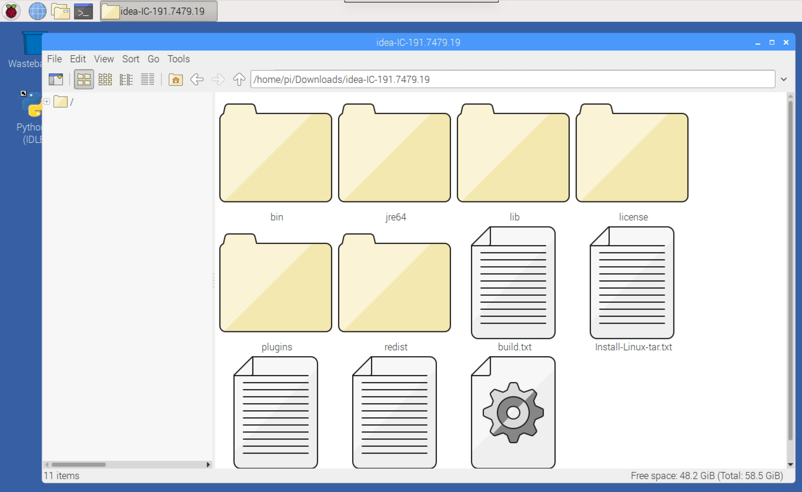 IntelliJ download expanded