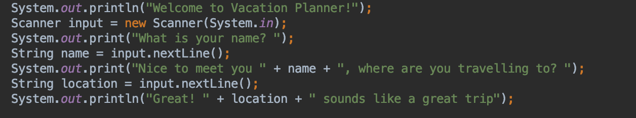 Defining the Scanner
