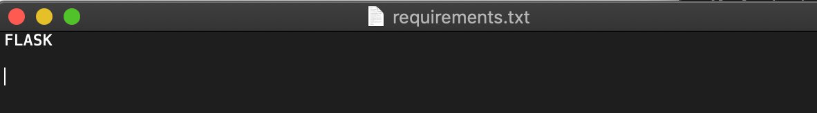 Requirements contents