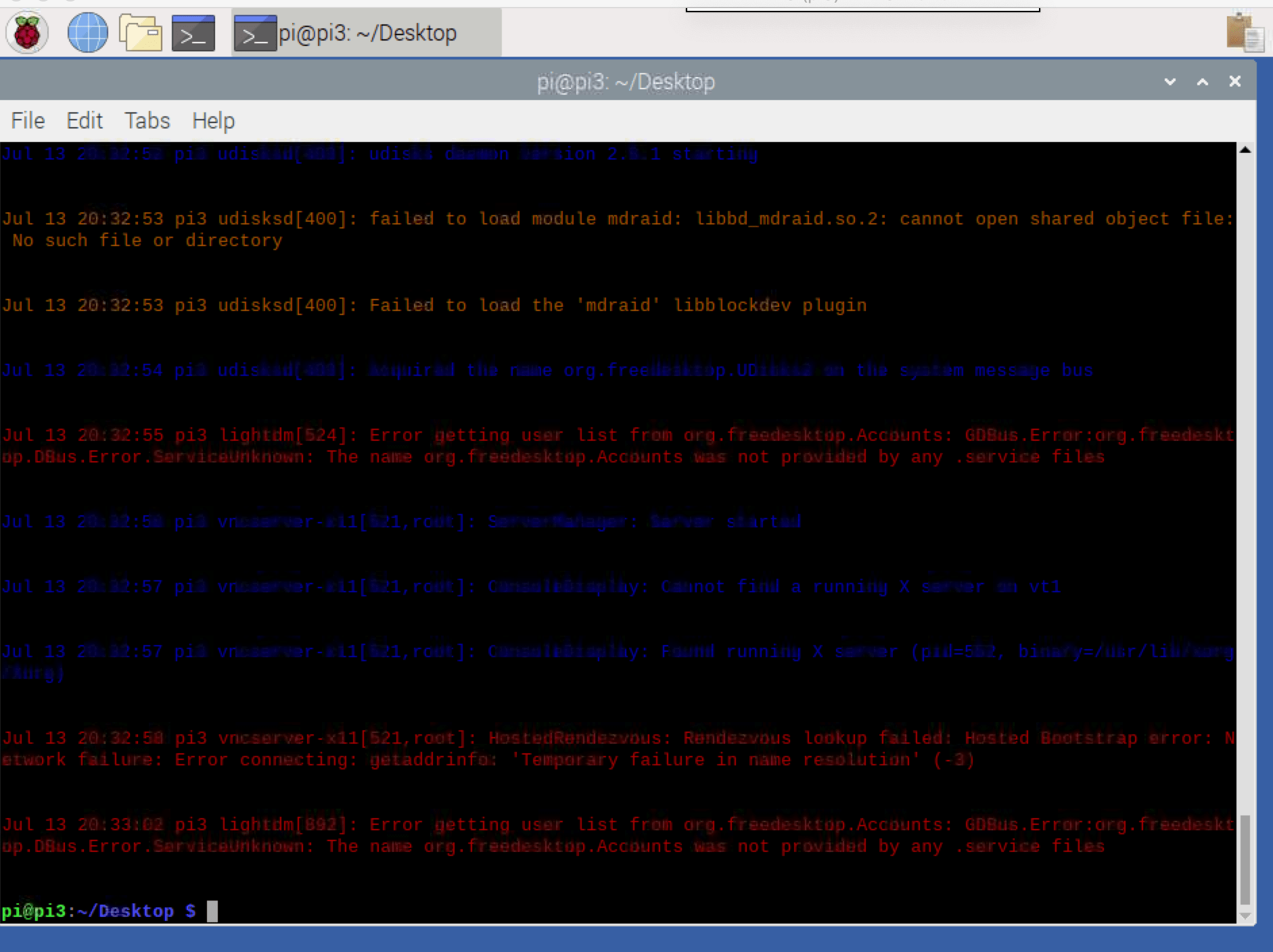 Colour coded log lines