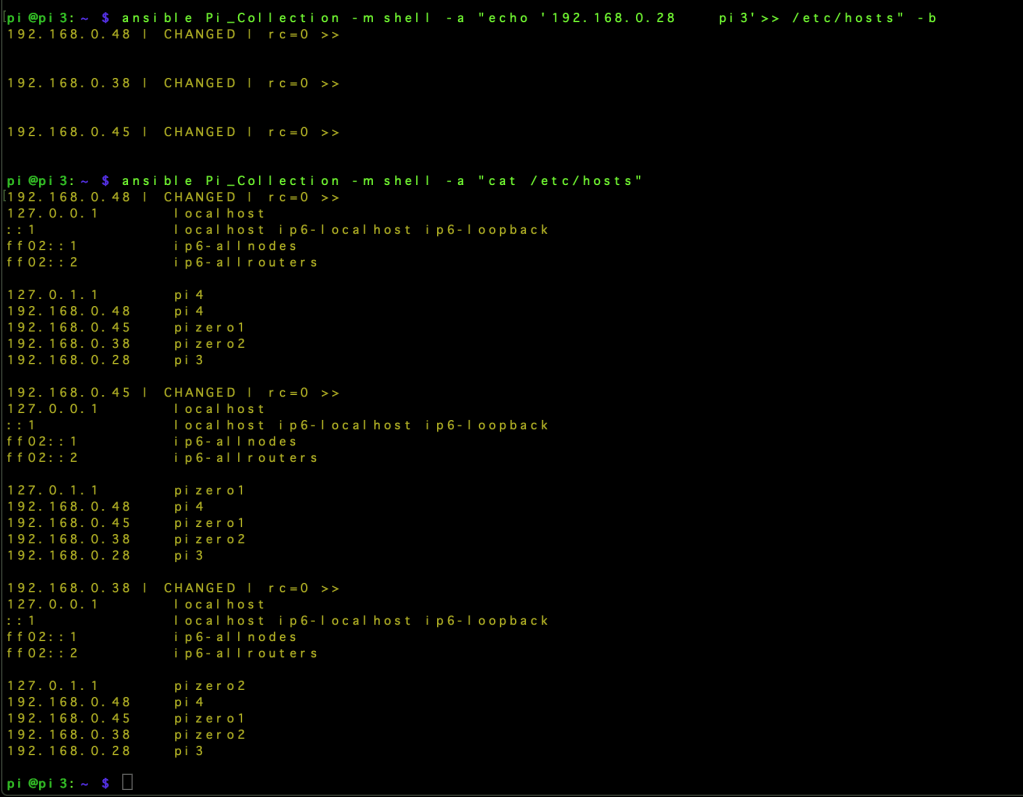 Ansible – Updating Multiple Pis Hosts Files (Raspberry&nbsp;Pi)