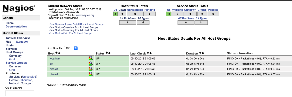 Monitoring Multiple Pis With Nagios (Raspberry Pi)