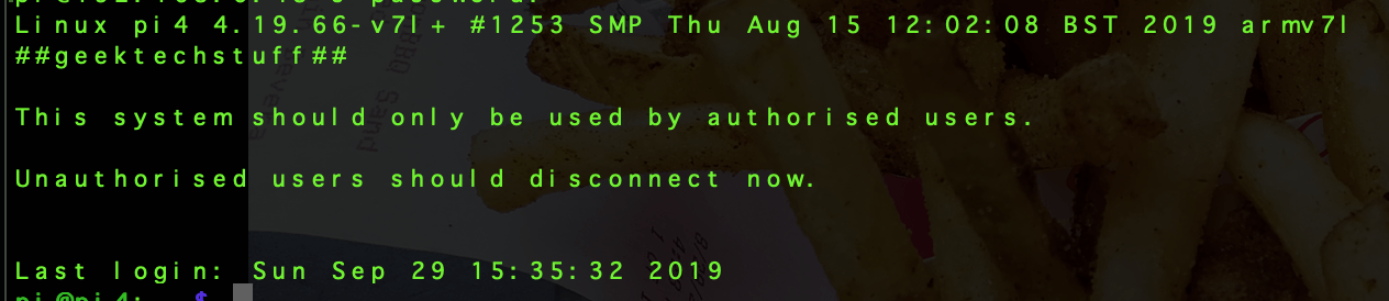 MOTD after being modified