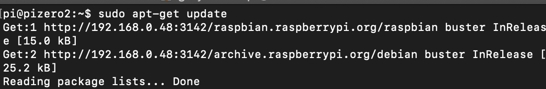 Pi Zero asking Pi 4 for updates