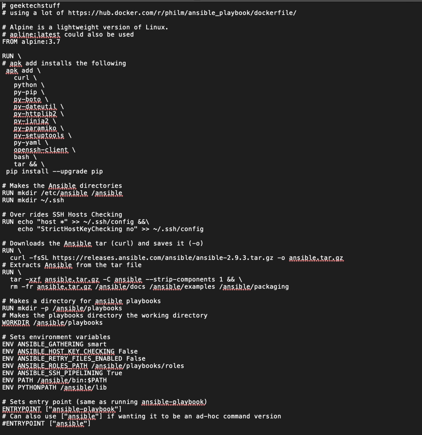 Ansible In A Docker Container – GeekTechStuff
