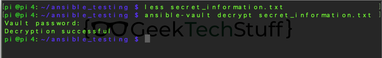 ansible-vault decrypt secret_information.txt