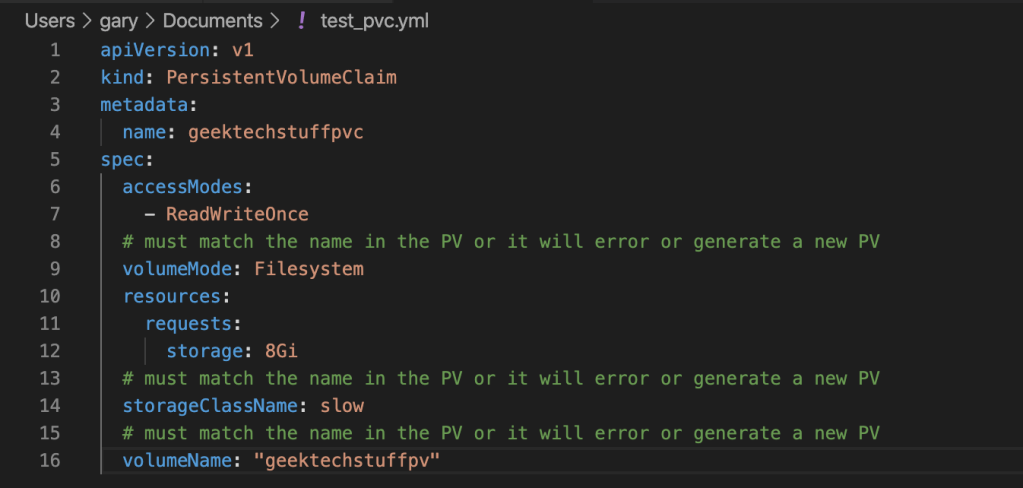 Persistent Volume Claims&nbsp;(Kubernetes)