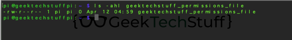 Viewing Permissions (Linux)