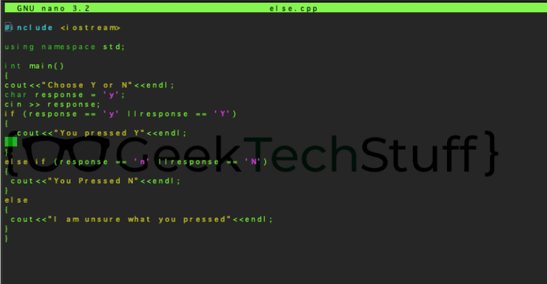 Learning C++: For Loops, If, Else If and Else Statements – GeekTechStuff